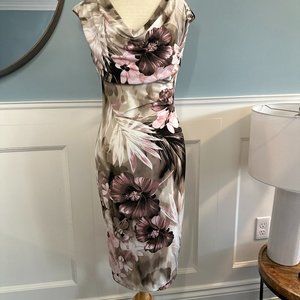 New Floral Cowl Neck Jersey Dress by Laura